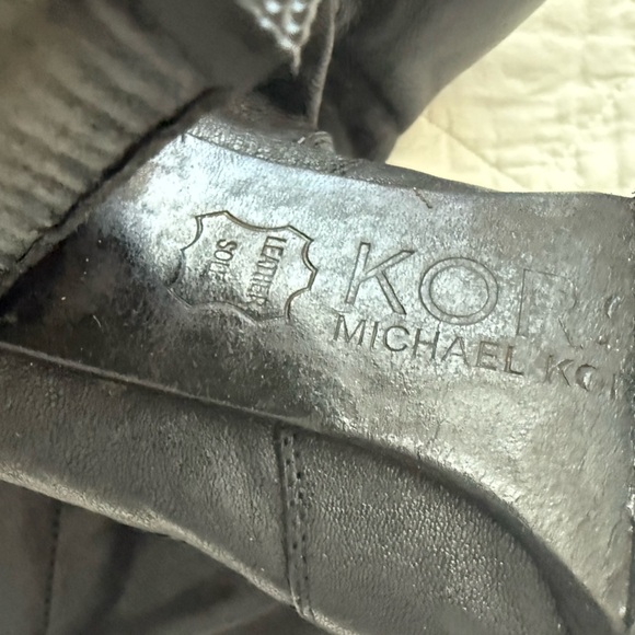 Authentic MICHAEL KORS FLEUR Black Leather Designer Convertible Tall - Picture 11 of 13